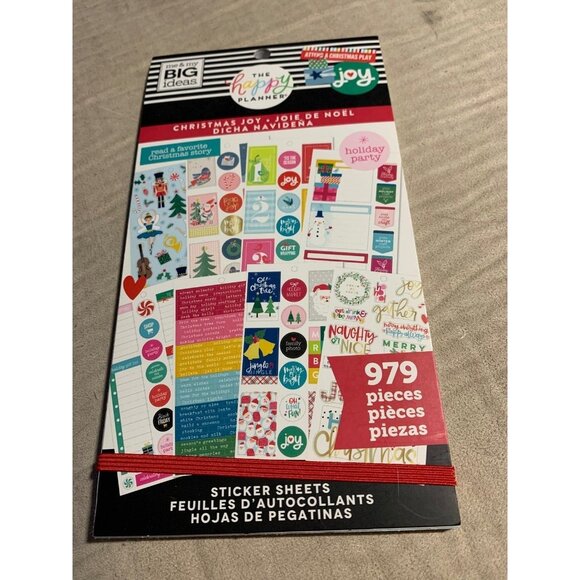 Erin Condren The Happy Planner Christmas Joy Sticker Book 97% complete - Picture 1 of 2